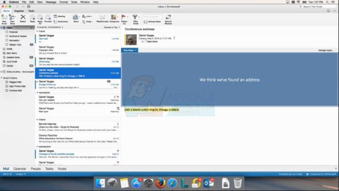 outlook 16 mac search for emails